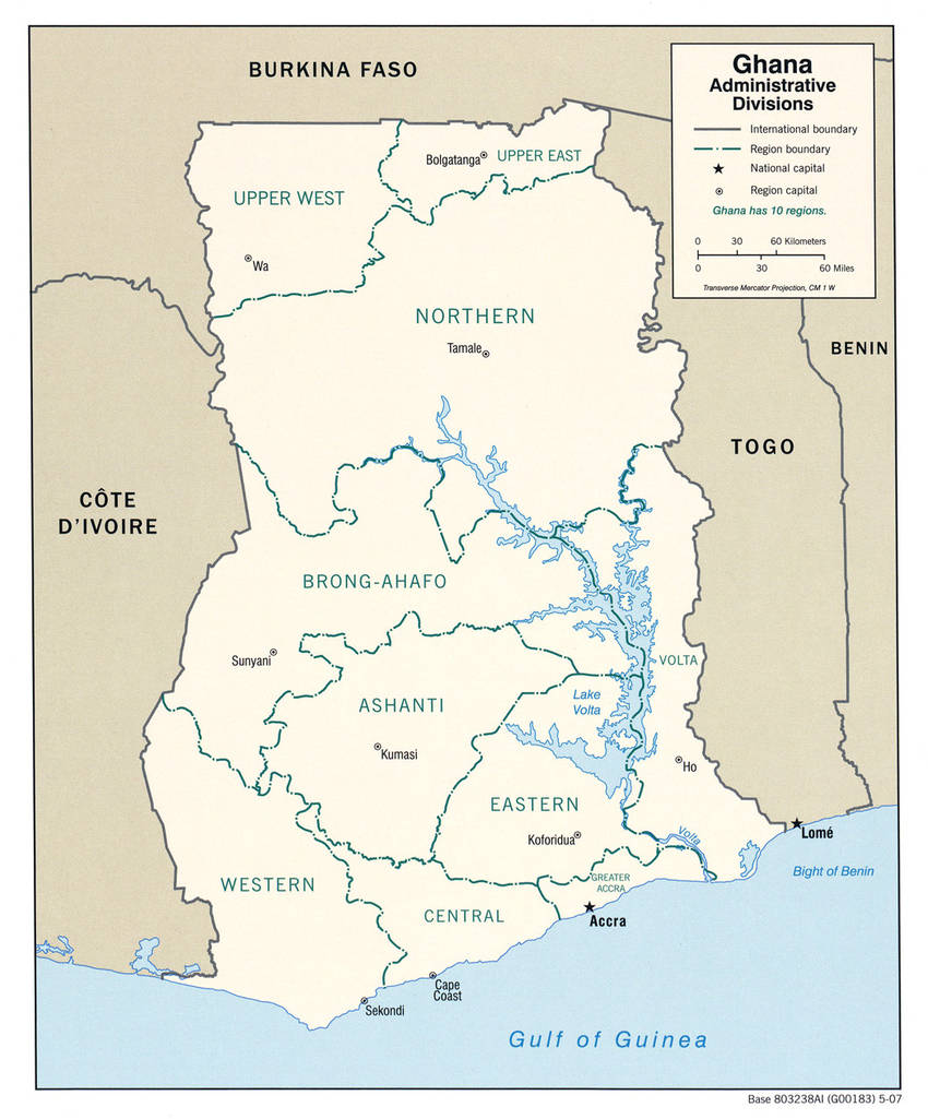 plattegrond ghana